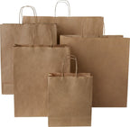 Kraft paper bag 18 x 8 x 21 cm- From €0.45 per unit