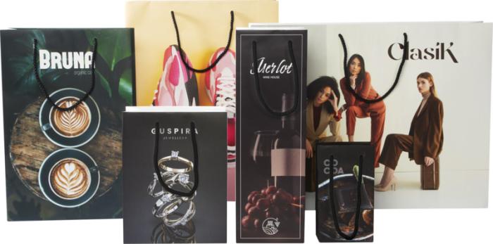Handmade integra paper bag 18 x 9 x 23 cm- From €1.79 per unit
