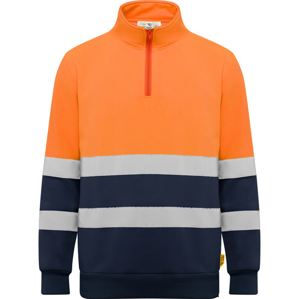 Hi-vis half-zip sweatshirt- From €18.99 per unit