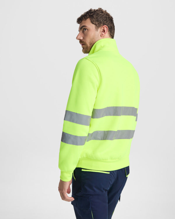 Hi-vis half-zip sweatshirt- From €18.99 per unit
