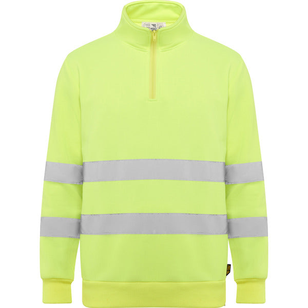 Hi-vis half-zip sweatshirt- From €18.99 per unit