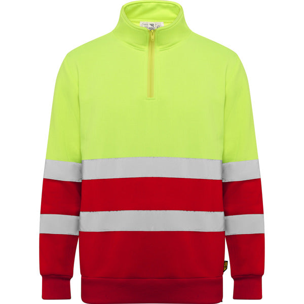 Hi-vis half-zip sweatshirt- From €18.99 per unit