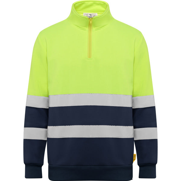 Hi-vis half-zip sweatshirt- From €18.99 per unit