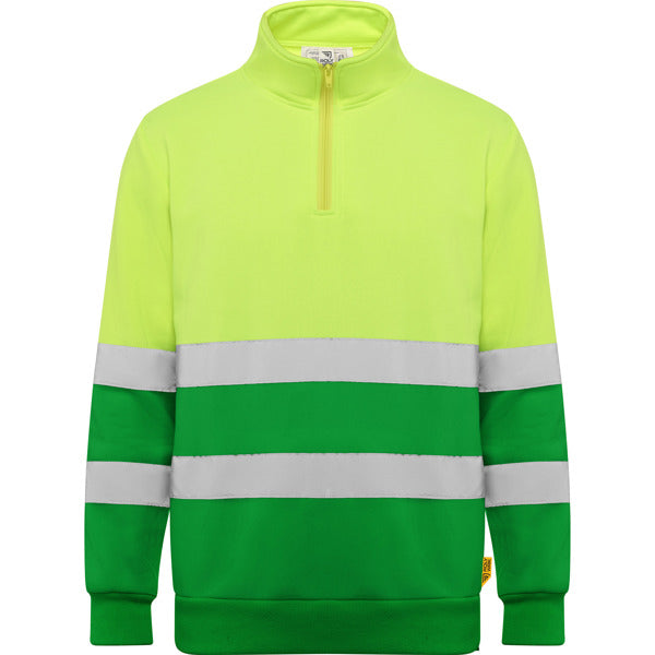 Hi-vis half-zip sweatshirt- From €18.99 per unit
