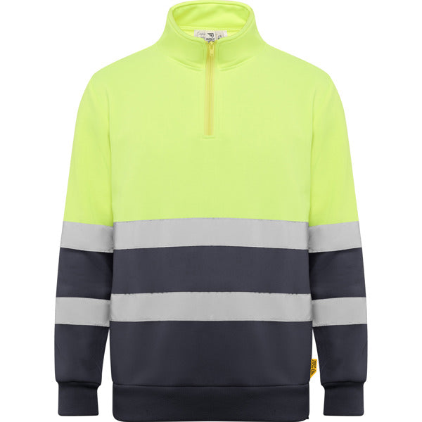 Hi-vis half-zip sweatshirt- From €18.99 per unit