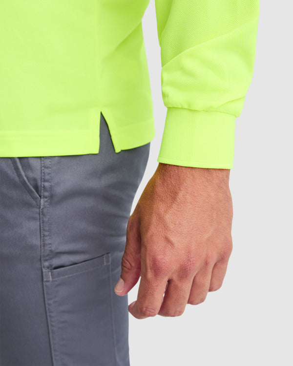 Hi-vis long sleeved polo shirt- From €14.49 per unit