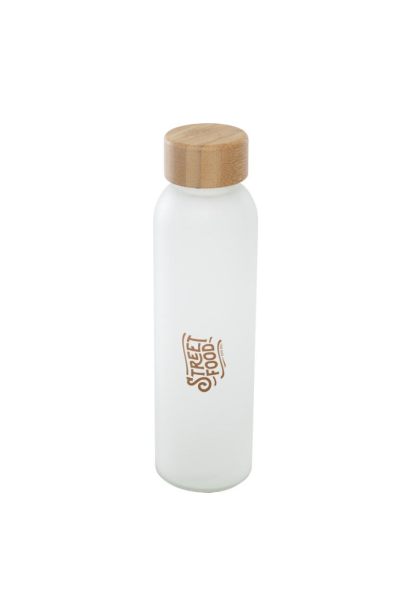 Soda lime glass bottle with bamboo lid- From €4.99 per unit